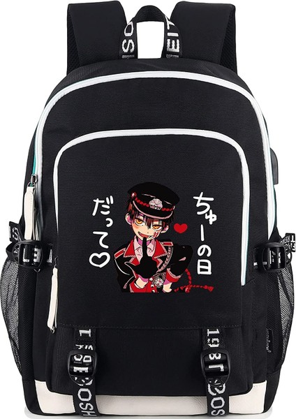 Anime Sırt Çantası USB Şarj Portu ve Kulaklık (Yurt Dışından)