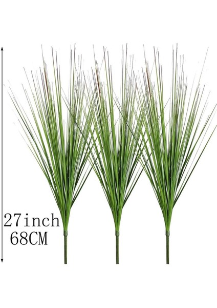 Yapay Çiçek Saz 60 cm Plants Grass 3ADET Dekoratif Çiçek