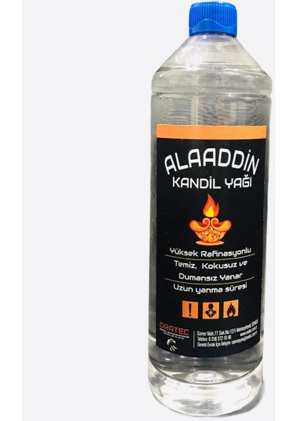 1000 ml Şeffaf Kandil Yağı