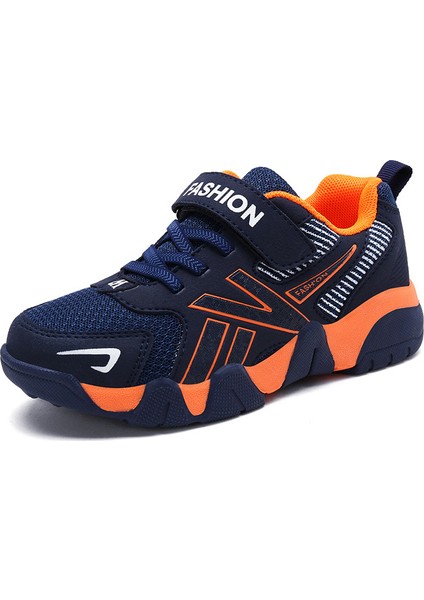 Unisex Düz Renk Spor Ayakkabı-Turuncu