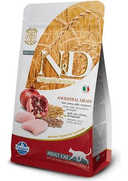 Nd Düşük Tahıllı Tavuklu Yetişkin Kedi Maması 1.5 kg