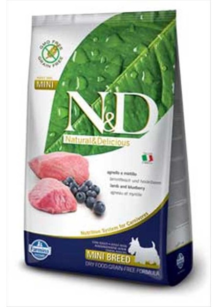 Nd Tahılsız Kuzu Etli Küçük Irk Köpek Maması 2.5 kg