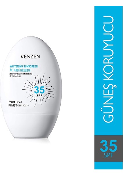 Venzen® & Veze® Beyazlatıcı Etkili Spf +35 Güneş Koruyucu ve Güneş Sonrası Nemlendirici Kiti