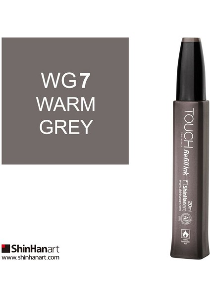 Twin Marker Yedek Mürekkep 20 ml Wg7 Sıcak Gri