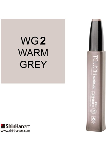Twin Marker Yedek Mürekkep 20 ml Wg2 Sıcak Gri