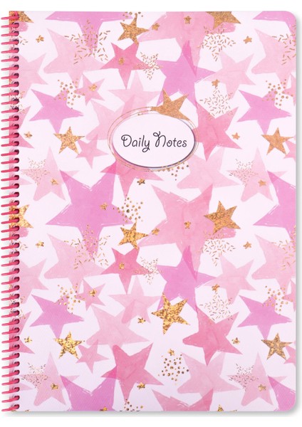 A4 Princess Yıldız Çizgili Defter