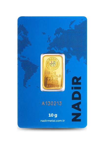 Nadir Gold 24 Ayar Külçe Gram Altın 10 Gr.