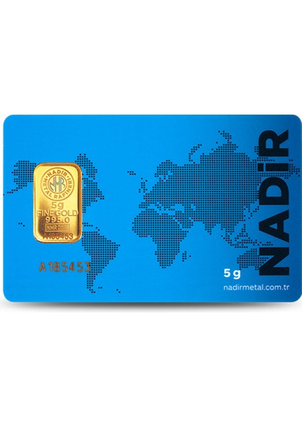 Nadir Gold 24 Ayar Külçe Gram Altın 5 Gr.  - Aynı Gün Kargo