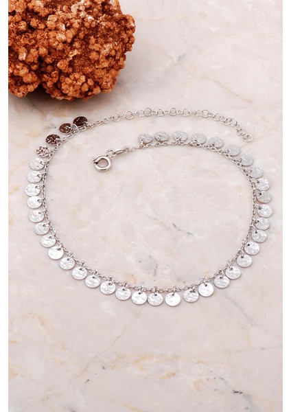 Pullu Sallantılı Rodyumlu Gümüş Halhal 276 fiyatları