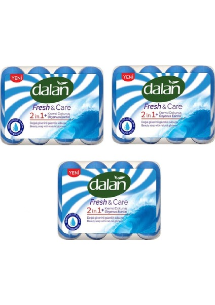 Fresh&Care 2 In 1 Kremsi Dokunuş Okyanus Esintisi Güzellik Sabunu 3 Paket