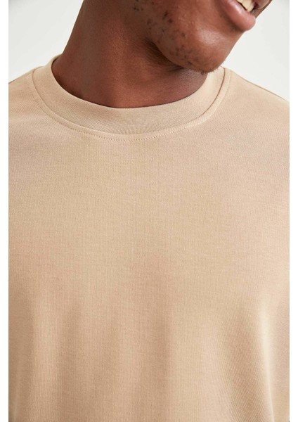 Oversize Fit Bisiklet Yaka Basic Pamuklu Sweatshirt T4984AZ21AU fırsatları