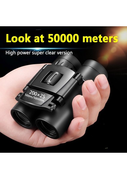 Mini Taşınabilir Zoom HD 50000 m Dürbün Güçlü 200X25 Katlanır Uzun Menzilli (Yurt Dışından) modelleri