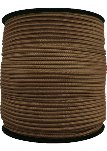 3 mm Yuvarlak Lastik-10 Metre Kahve Yuvarlak Lastik