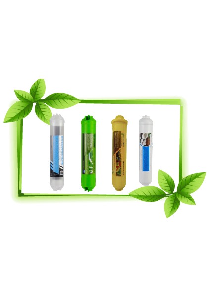 Mineral,alkalin Detoks 4'lü Filtre Seti fırsatları