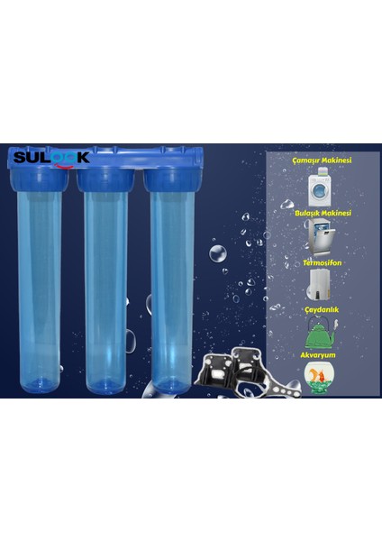 20 Inç Bina-Daire-Şebeke Girişi Su Arıtma Filtre Kabı fiyatları