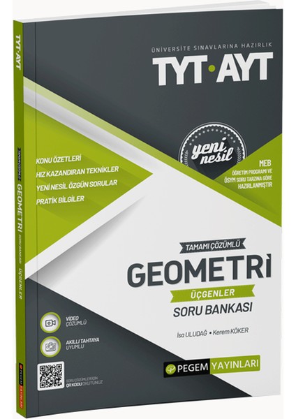 TYT- AYT Tamamı Çözümlü Geometri (Üçgenler) Soru Bankası