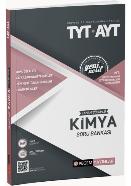 TYT- AYT Tamamı Çözümlü Kimya Soru Bankası