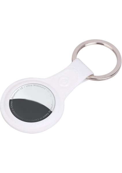 Airtag Için Asma Halkalı Deri Desenli Anahtarlık Kılıf