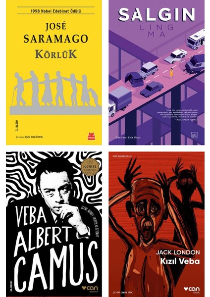 Körlük - Salgın - Veba - Kızıl Veba – 4 Kitap Set