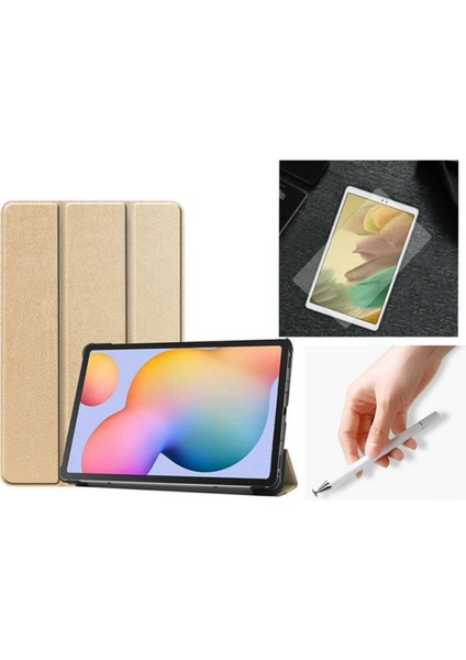 Samsung Galaxy Tab A7 Lite T225 Uyumlu Smart Tablet Kılıfı + Ekran Koruyucu + Disk Uçlu Dokunmatik Kalem
