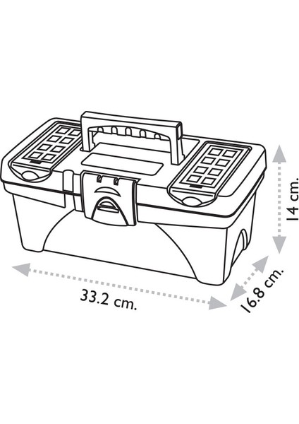 Super Bag ASR-2040 14 Takım Çantası Plastik Kilitli