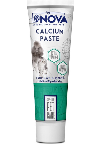 Calsium Kedi ve Köpekler Için Mineral Destekleyici Paste 100GR