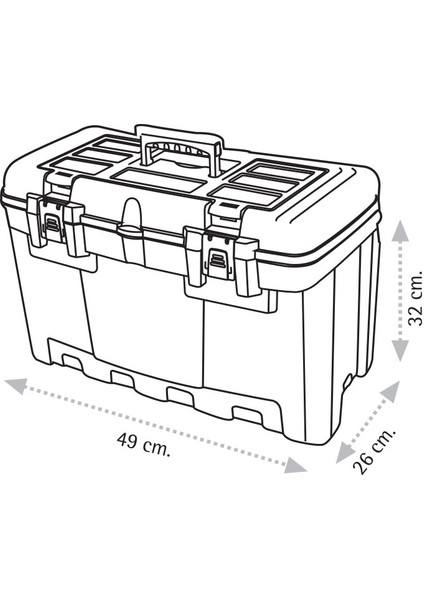 Super Bag ASR-2013 19 Takım Çantası Plastik Kilitli