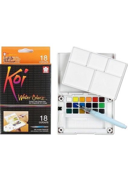 Koi Watercolours Sulu Boya Seti 18LI x NCW-18N
