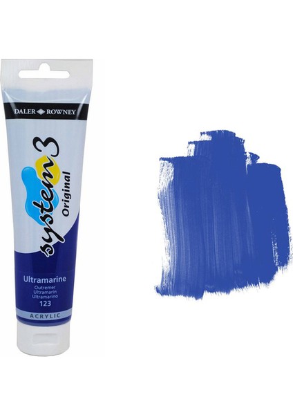 System 3 Akrilik Boya 150 ml 123 Ultramarine