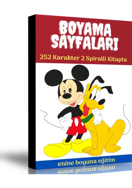 Boyama Sayfaları Kitap Seti (2 Spiralli Kitap)