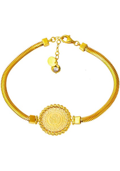 Balıksırtı Çeyrekli Dorissa Altın Bileklik