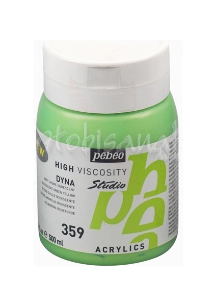 Studio Akrilik Boya 359 Iridescent Green Yellow 500 ml