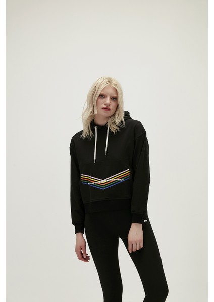 Kadın SİYAH Sweatshirt indirimleri