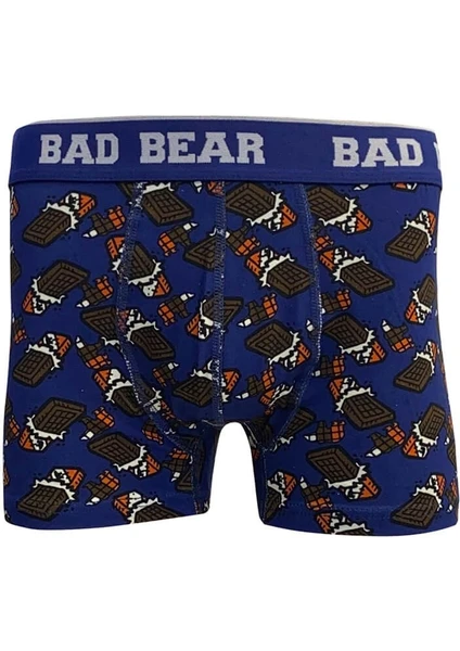 Bad Bear Chocolate Lacivert Erkek Boxer