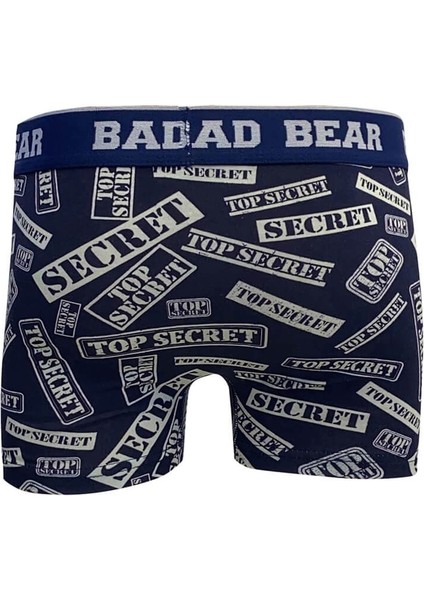 Secret Erkek Lacivert Desenli Boxer