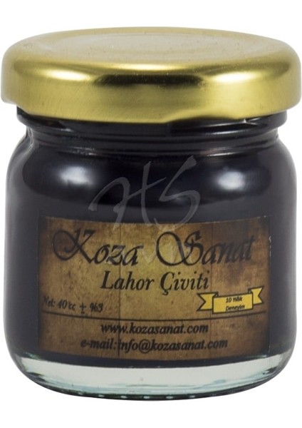 Ezilmiş Ebru Boyası Pigment Lahor Çiviti 40 ml