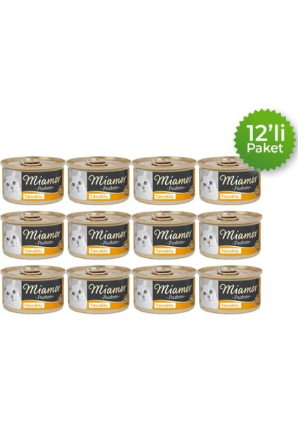 Kedi Konserve Tavuklu 85 gr x 12
