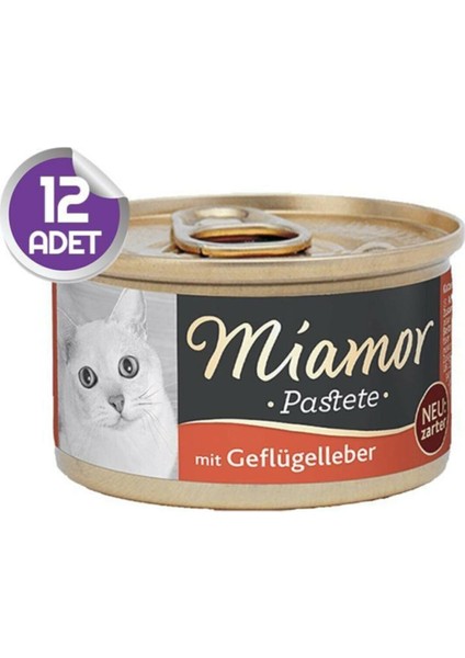 Pastete Ciğerli Yetişkin Kedi Konservesi 12 x 85 gr