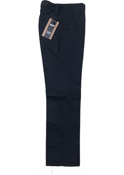 Okul Pantalonu Ilk Okul Orta Okul Kanvas Keten Lacivert Yarım Lastik