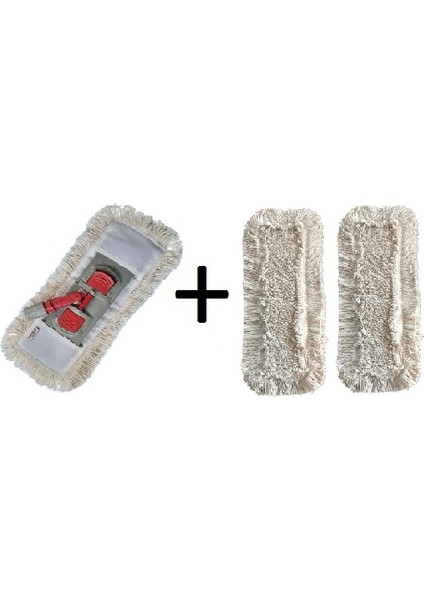 Nemli Mop Extra Takımı 50 cm + 2 Yedek Mop