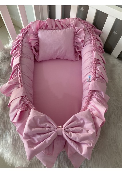 Pembe Fırfırlı Lüx Tasarım Babynest