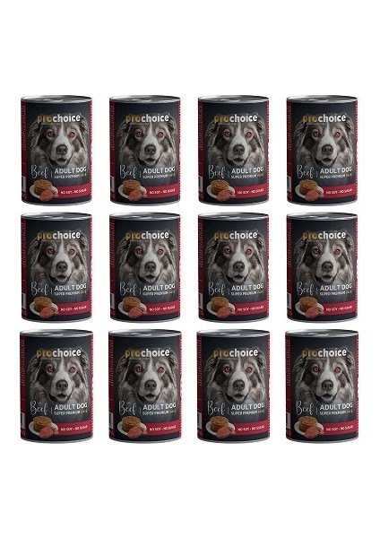 Adult Biftekli Yetişkin Köpek Konservesi 400 gr x 12