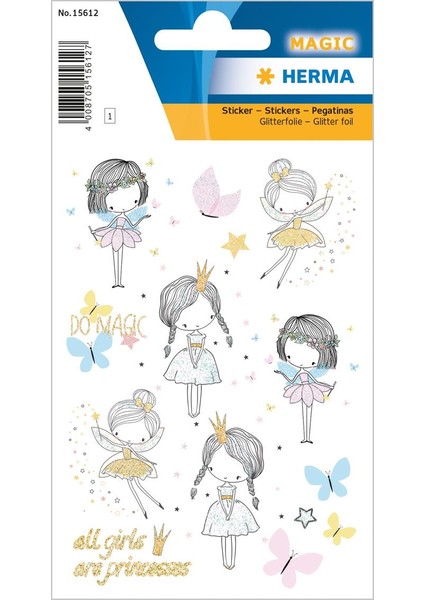 Magic Masal Prensesi Etiket Glitery