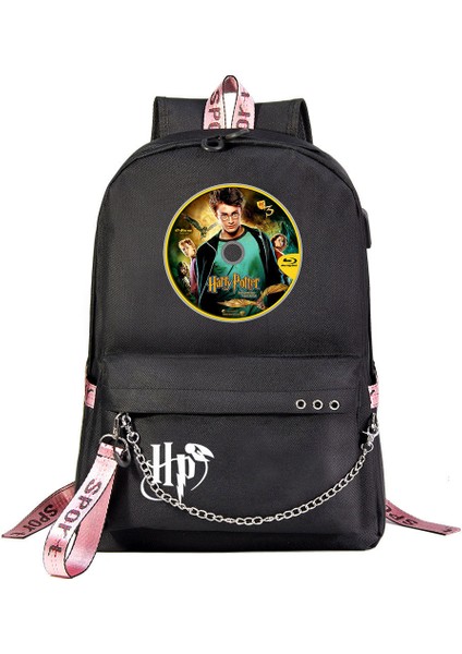 Hogwarts Okulu USB Şarj Edilebilir Okul Çantası (Yurt Dışından)