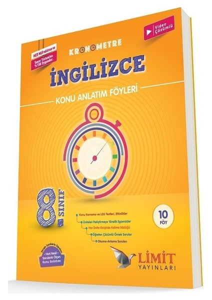 8. Sınıf Kronometre İngilizce Konu Bitirme Föyü