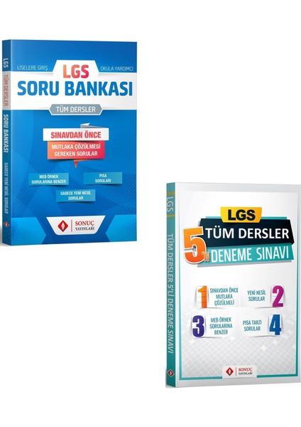 8.Sınıf LGS Tüm Dersler Soru Bankası + Deneme Seti Yeni 2020