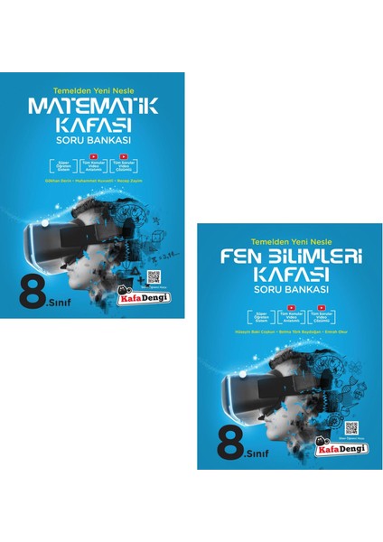 8.Sınıf LGS Matematik Fen Bilmileri Kafası Soru Bankası Seti Yeni 2021