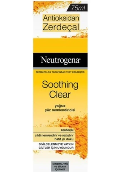 Soothing Clear Yağsız Yüz Nemlendirme  Kremi 75 ml