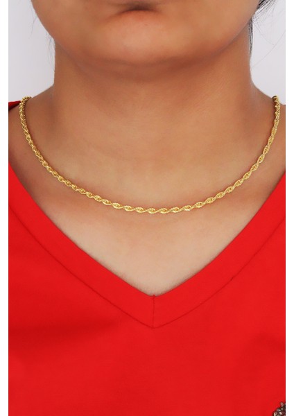 Burgu Tasarım Altın Kaplama Kadın Gümüş Kolye