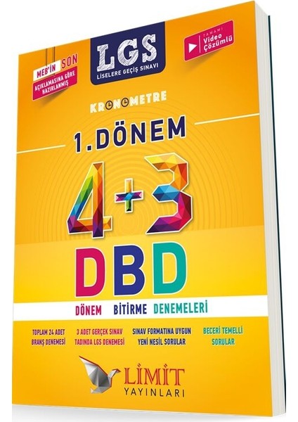 8. Sınıf LGS 4-3 1. Dönem Bitirme Denemeleri
